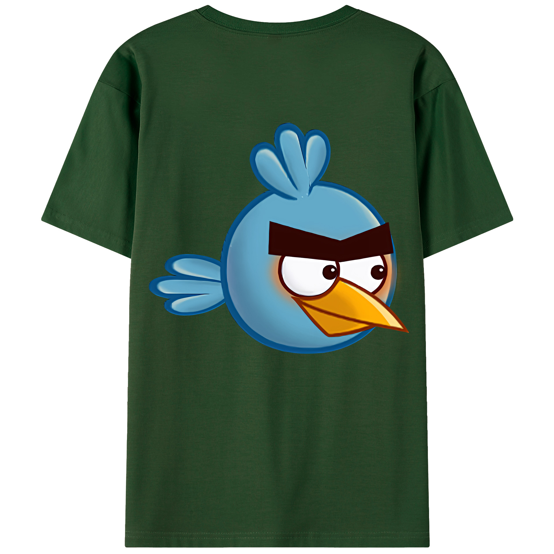 （画像用） Angry Birds アングリーバード 綿100％半袖Tシャツ（背面プリント）
